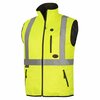 Pioneer Hi-Vis Heated Insulated Safety Vest, 100% Waterproof, Hi-Vis Yellow, 3XL V1210260U-3XL